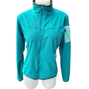 🍄3/50$🍄 Arc'teryx Polartec Full Zip Fleece Teal Sweater Size Medium